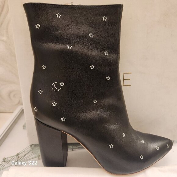 RAYE "Miles" Embroidered Black Leather boots. NIB. Size 10 - Picture 1 of 16